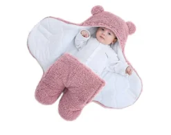 Unique Living Baby Voetenzak Teddy L70b80cm Pink