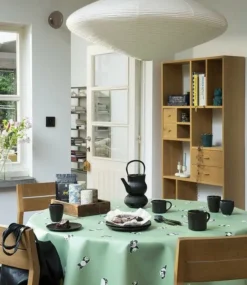 Captain Cook Tafelzeil - 160cm Rond- Pandami Sage -Interieurdecoratie Winkel captain cook tafelzeil 160cm rond pandami sage 650x750 6481d60c6819c l