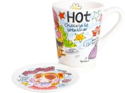 Chocolade Beker XL Set - Blauw - Blond Amsterdam Specials