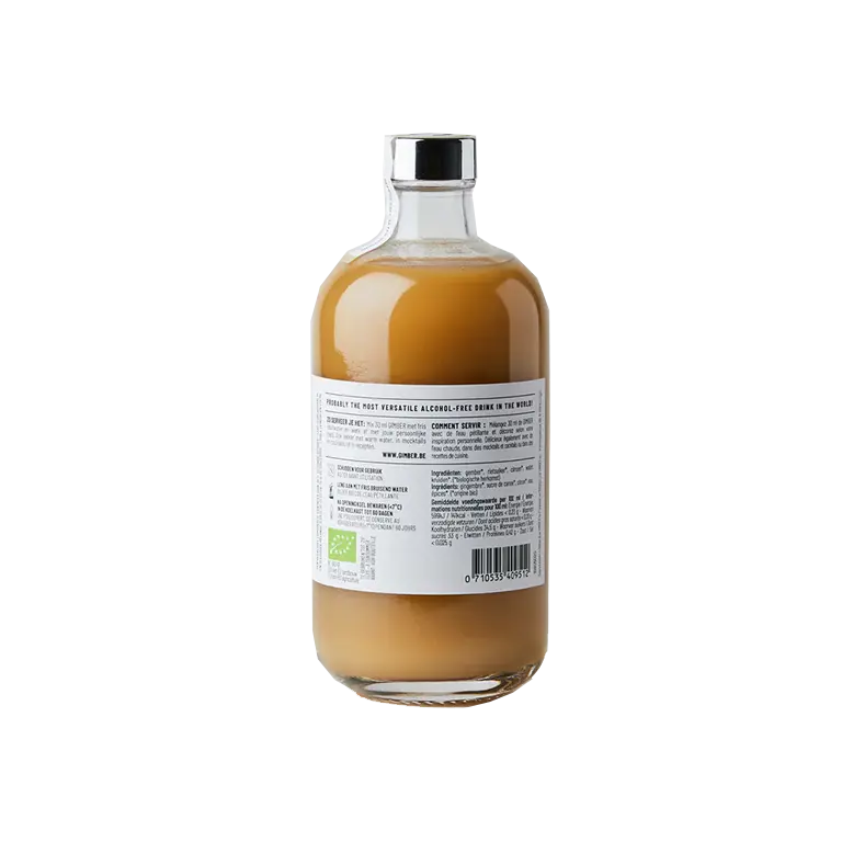 GIMBER N°1 Original 500 Ml - Alcoholvrije Gemberdrank 2 GIMBER N°1 Original 500 Ml - Alcoholvrije Gemberdrank - Afbeelding 2
