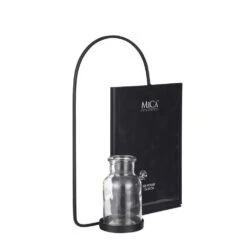 Mica Decorations Fyn Fotolijst Met Vaas - L27xB12xH22,5cm - Zwart