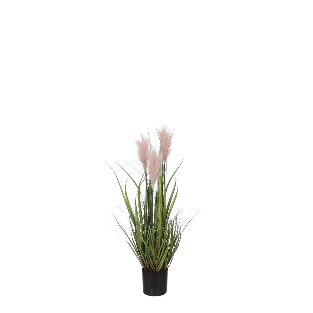 Mica Decorations Pluimgras In Pot - D35H80cm - Roze 1 Mica Decorations Pluimgras In Pot - D35H80cm - Roze