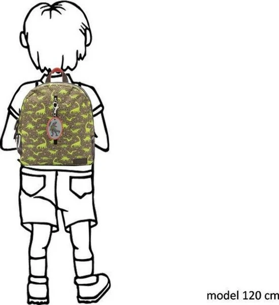 Zebra Trends - Kinderrugzak Dino Olijfgroen 5 Zebra Trends - Kinderrugzak Dino Olijfgroen - Afbeelding 5