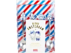 Set 4 Theelepels - Delfts Blond