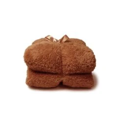 Teddy Plaid 150 X 200 Cm - UNIQUE LIVING - Leather Brown