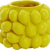 Vaas Lemon Kunsstof D24.5 H18cm Geel