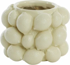 Vaas Lemon Kunststof D17.5 H14cm Lichtgeel