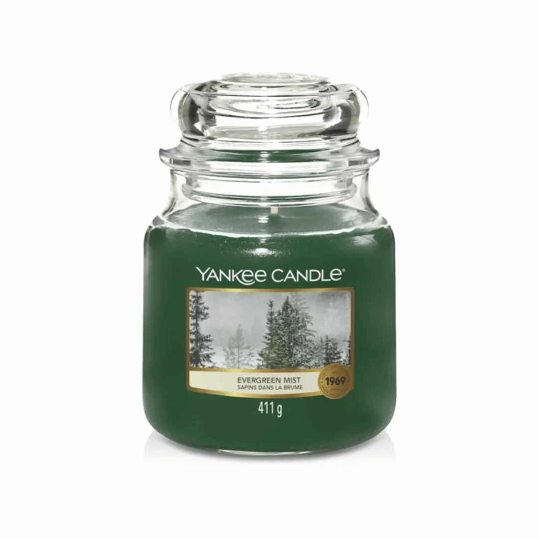 Yankee Candle Evergreen Mist Medium Jar 1 Yankee Candle Evergreen Mist Medium Jar