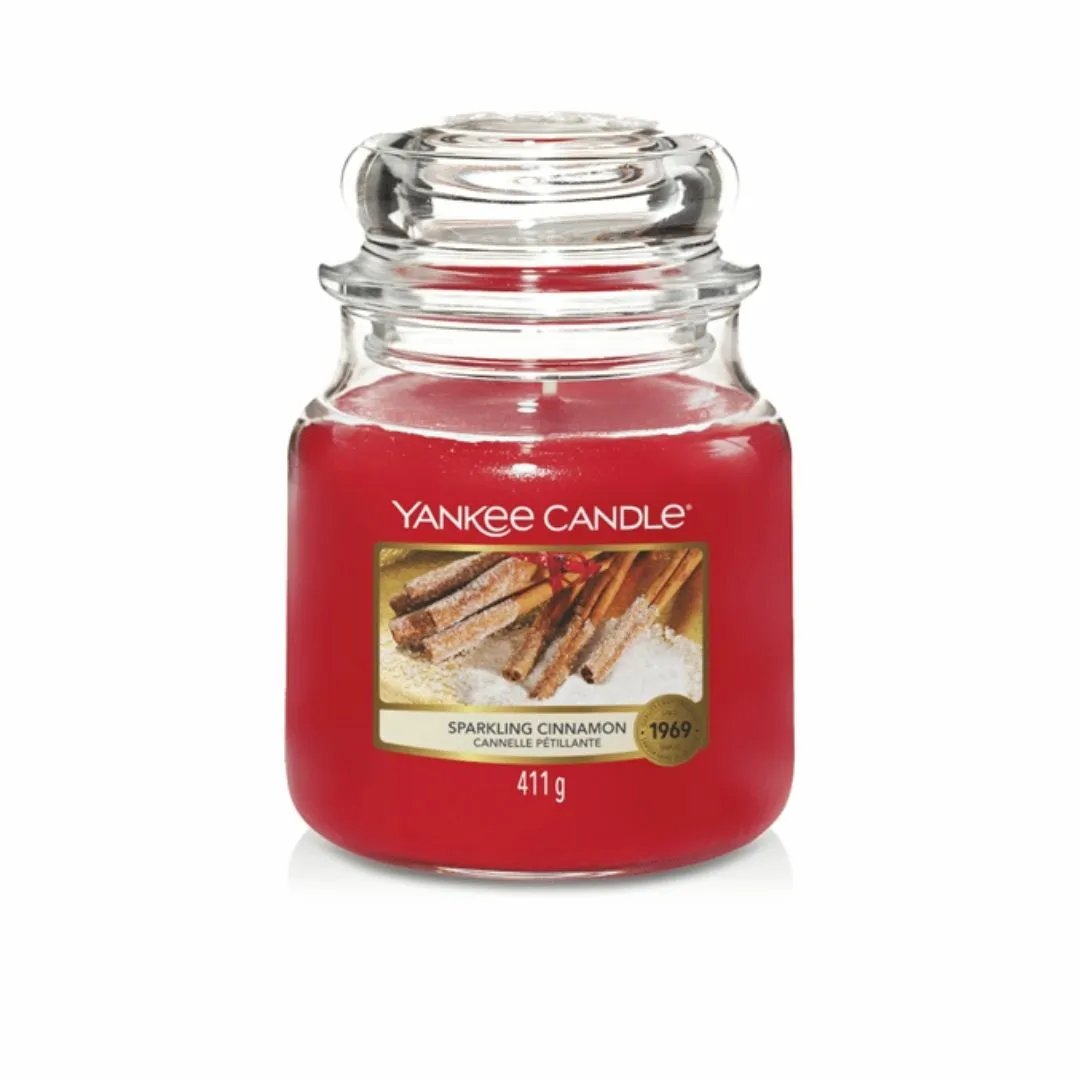 Yankee Candle Sparkling Cinnamon Medium Jar 1 Yankee Candle Sparkling Cinnamon Medium Jar